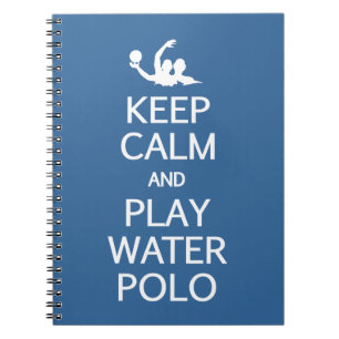 Keep Calm & Play Water Polo custom notebook
