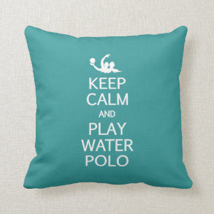 Keep Calm & Play Water Polo custom pillow
