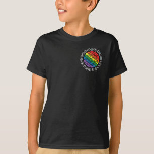 Keep Calm Pop On Pop It Popit Colourful Rainbow T-Shirt