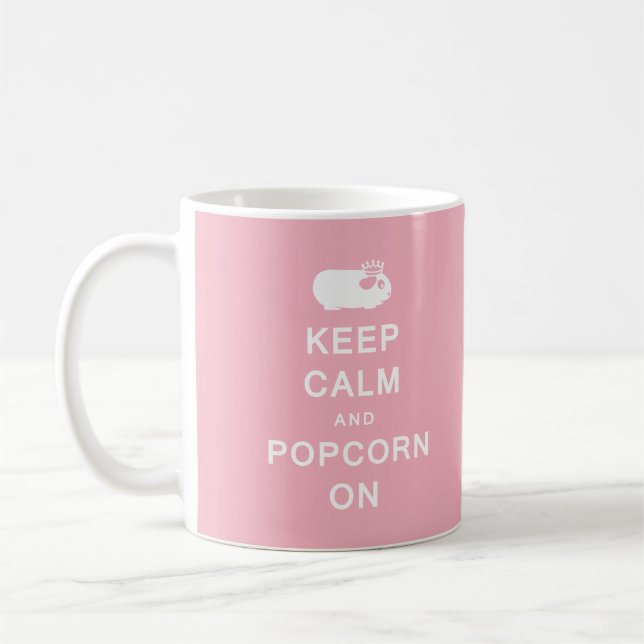 Keep Calm & Popcorn On Mug (Left)