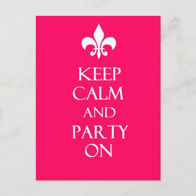 Keep Calm Postcard (Front)
