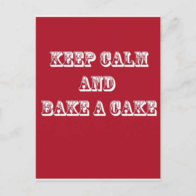 Keep Calm! Postcard (Front)