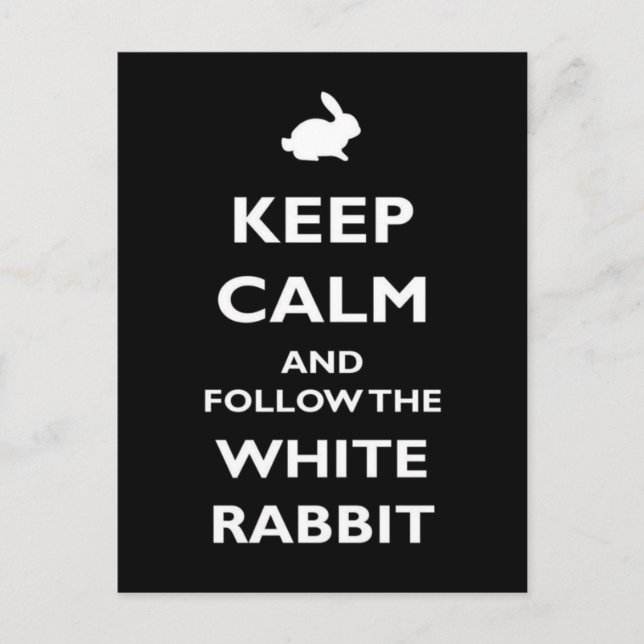 keep calm postcard (Front)