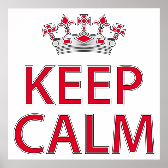 Keep calm poster (Front)
