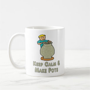 Keep Calm Pottery Coffee Mug