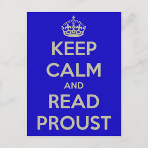 Keep Calm Proust Postcard