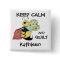 Keep Calm Quilt Whimsy Honey Bee Name Badge