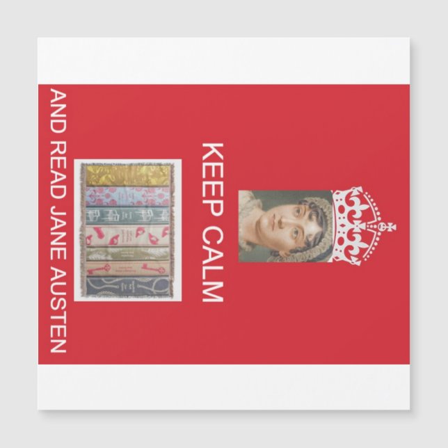 Keep Calm, Read Jane Austen (Front)