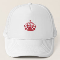 Keep calm red victory crown