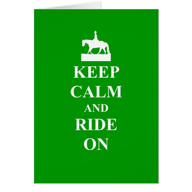 Keep calm & ride on (Front)