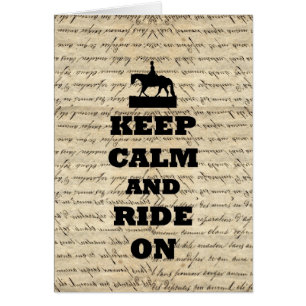 Keep calm & ride on