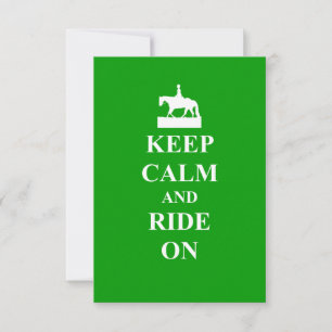 Keep calm & ride on