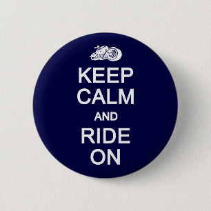 Keep Calm & Ride On button