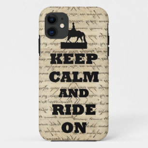 Keep calm & ride on iPhone 11 case