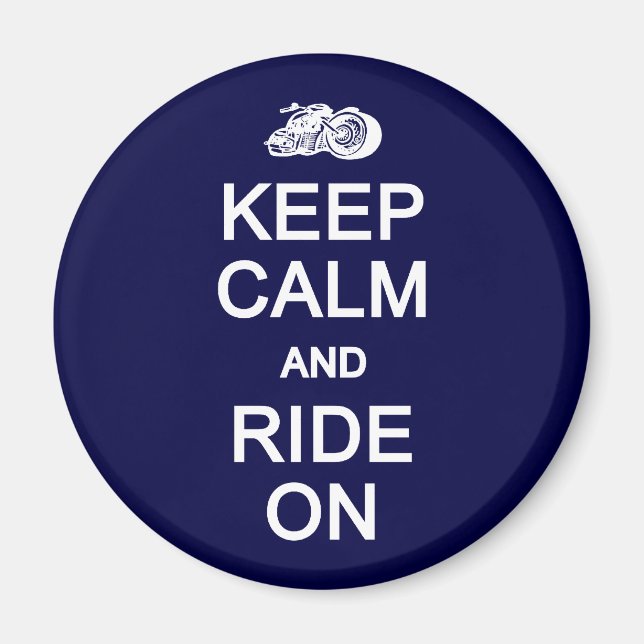 Keep Calm & Ride On magnet (Front)