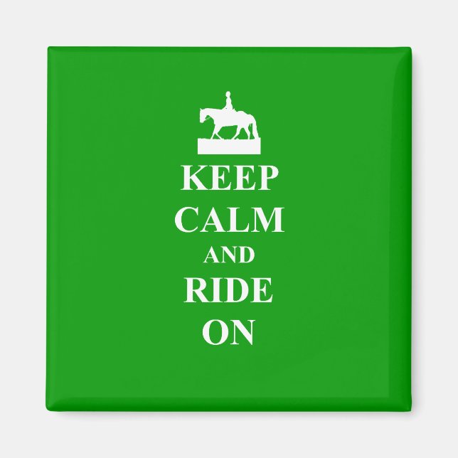 Keep calm & ride on magnet (Front)