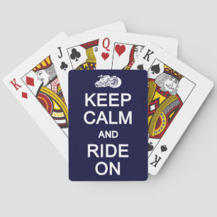 Keep Calm & ride On playing cards