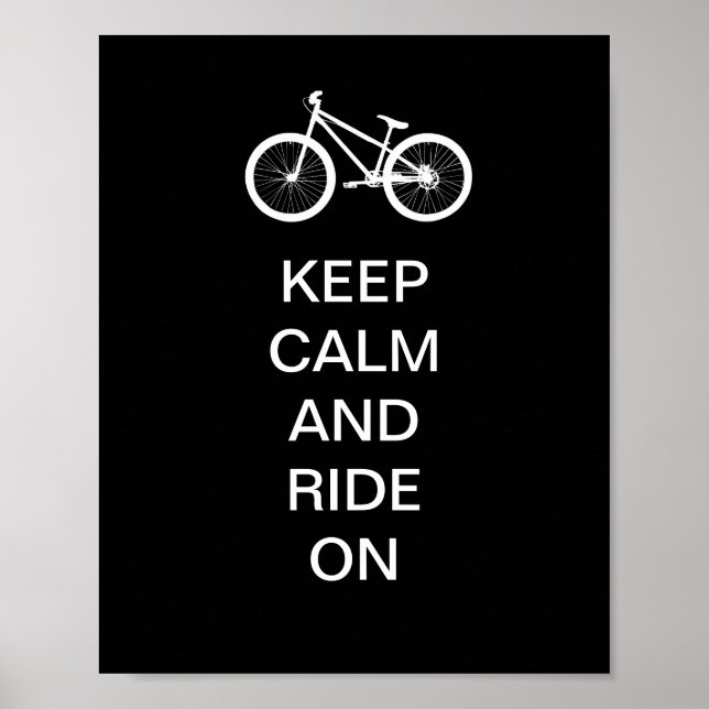 Keep Calm Ride On Poster (Front)