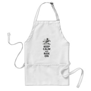 Keep Calm & Ride On Standard Apron