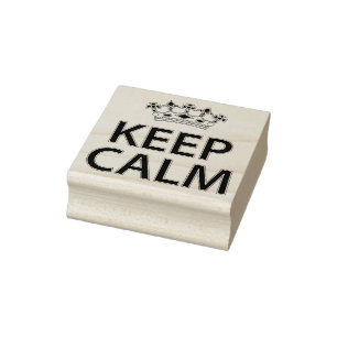 Keep calm rubber stamp