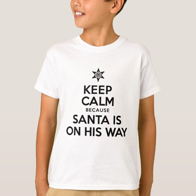 Keep Calm Santa T-Shirt (Front)