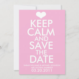 Keep Calm & Save the Date