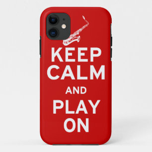 Keep Calm Saxophone iPhone 11 Case