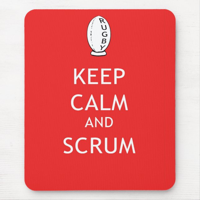 Keep Calm & Scrum Mouse Pad (Front)