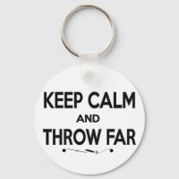 Keep Calm Shot Put Discus Hammer Throw Keychain