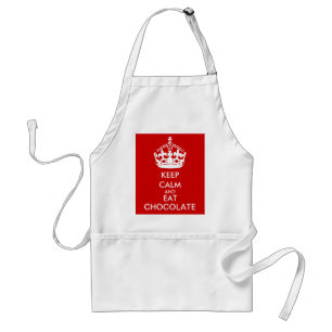 KEEP CALM  Shut Up and EAT Apron