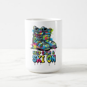 Keep Calm & Ski On Coffee Mug