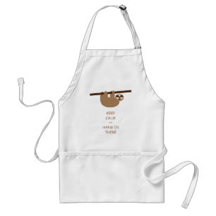 Keep Calm Sloth Apron
