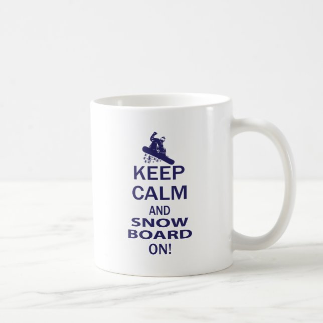 KEEP-CALM-SNOW-BOARD ON COFFEE MUG (Right)