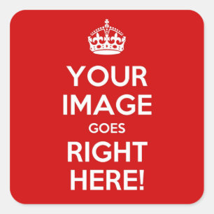 Keep Calm Square Stickers
