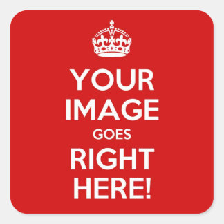 Keep Calm Square Stickers