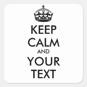Keep Calm  Sticker - personalised text