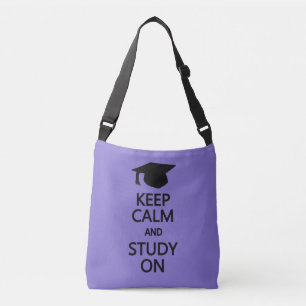 Keep Calm & Study On custom colour bags