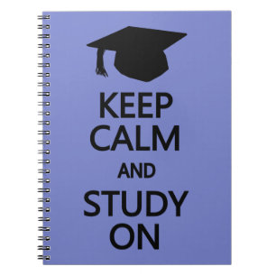 Keep Calm & Study On custom notebook