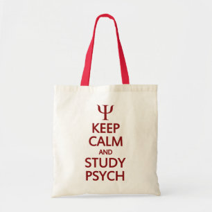 Keep Calm & Study Psych bag - choose style, colour