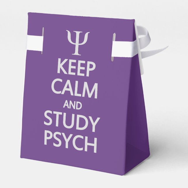 Keep Calm & Study Psych custom favour box (Back Side)