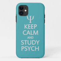 Keep Calm & Study Psych custom iPhone case