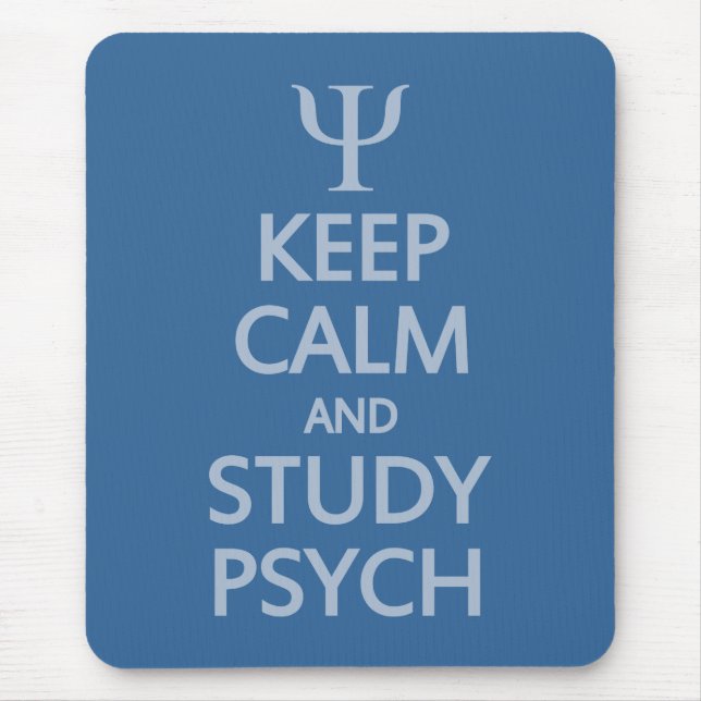 Keep Calm & Study Psych custom mousepad (Front)