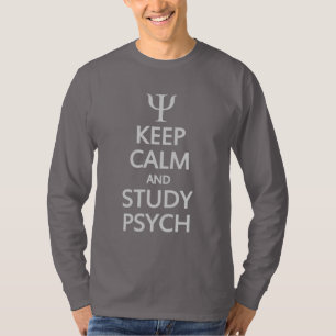 Keep Calm & Study Psych shirt - choose style, colo