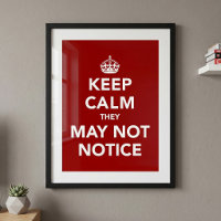 Keep Calm They May Not Notice
