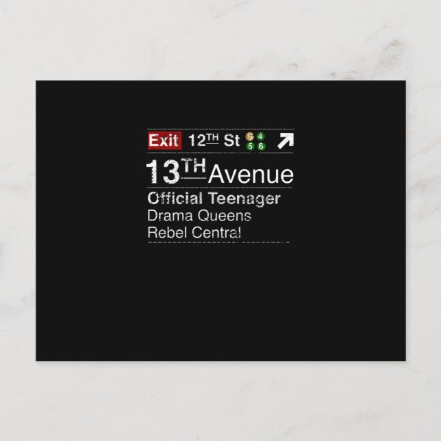 Keep calm, this teenager has New York dreams Postcard (Front)