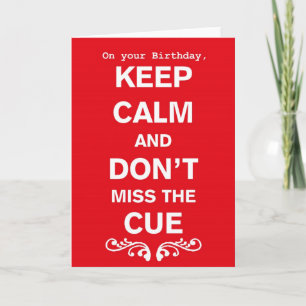 Keep Calm Tribal Improv Belly Dance Birthday Card