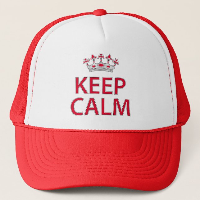 Keep calm trucker hat (Front)