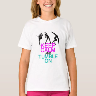 Keep Calm Tumble On Gymnastics Girls T-Shirt