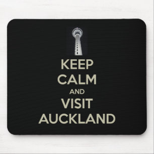 keep calm visit auckland mouse pad