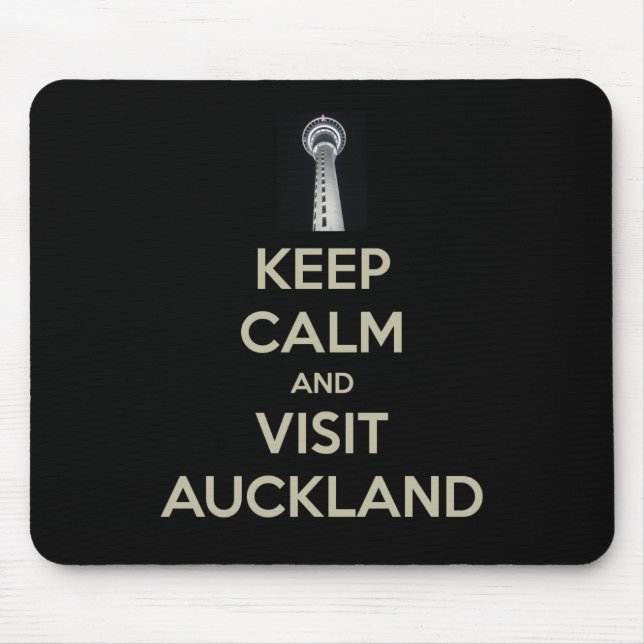 keep calm visit auckland mouse pad (Front)